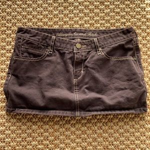 Abercrombie & Fitch Brown mini skirt (2)